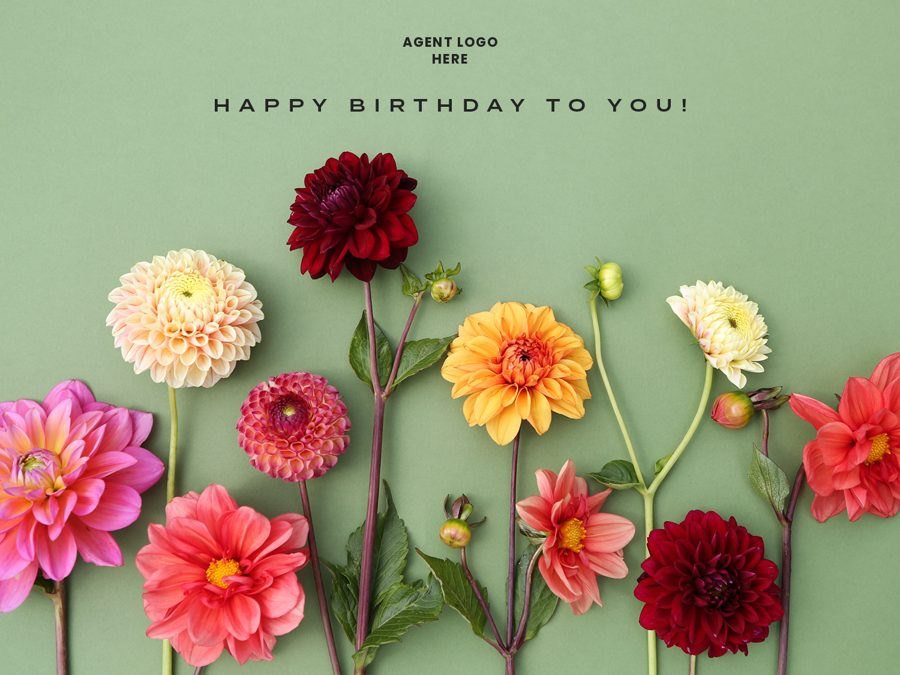 Floral birthday card